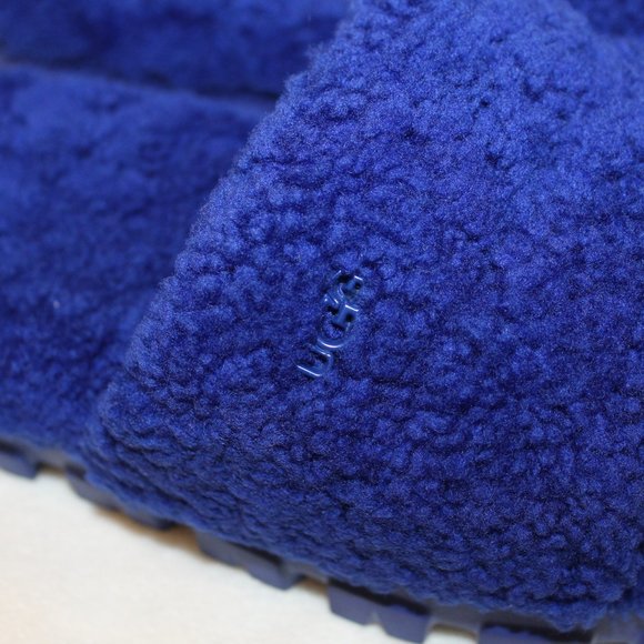 NIB UGG WOMEN'S COZETTA CURLY SHEARLING SLIPPER SANDALS PURPLE - Picture 3 of 6